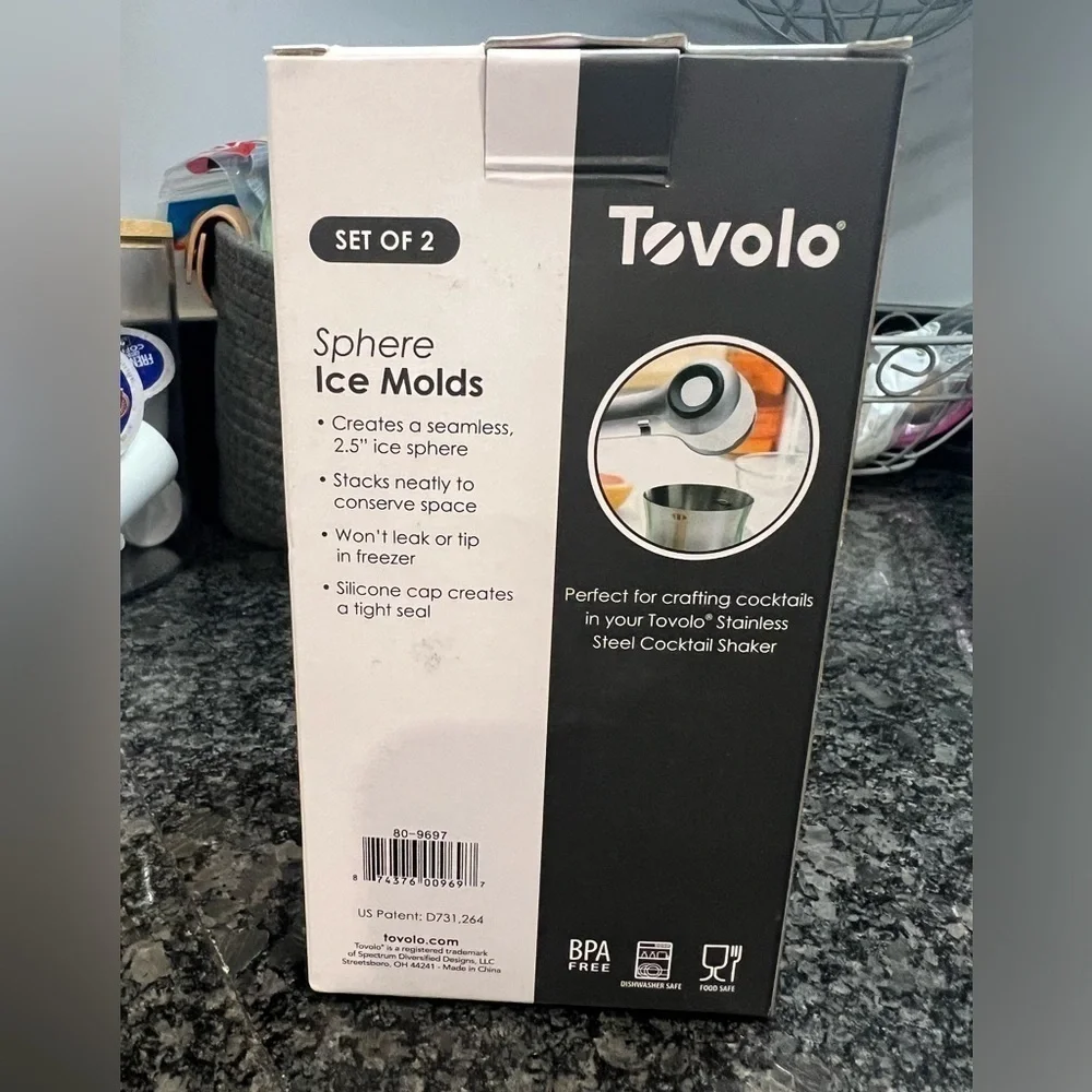 Brand New Tovolo Slow Melting Sphere Ice Molds